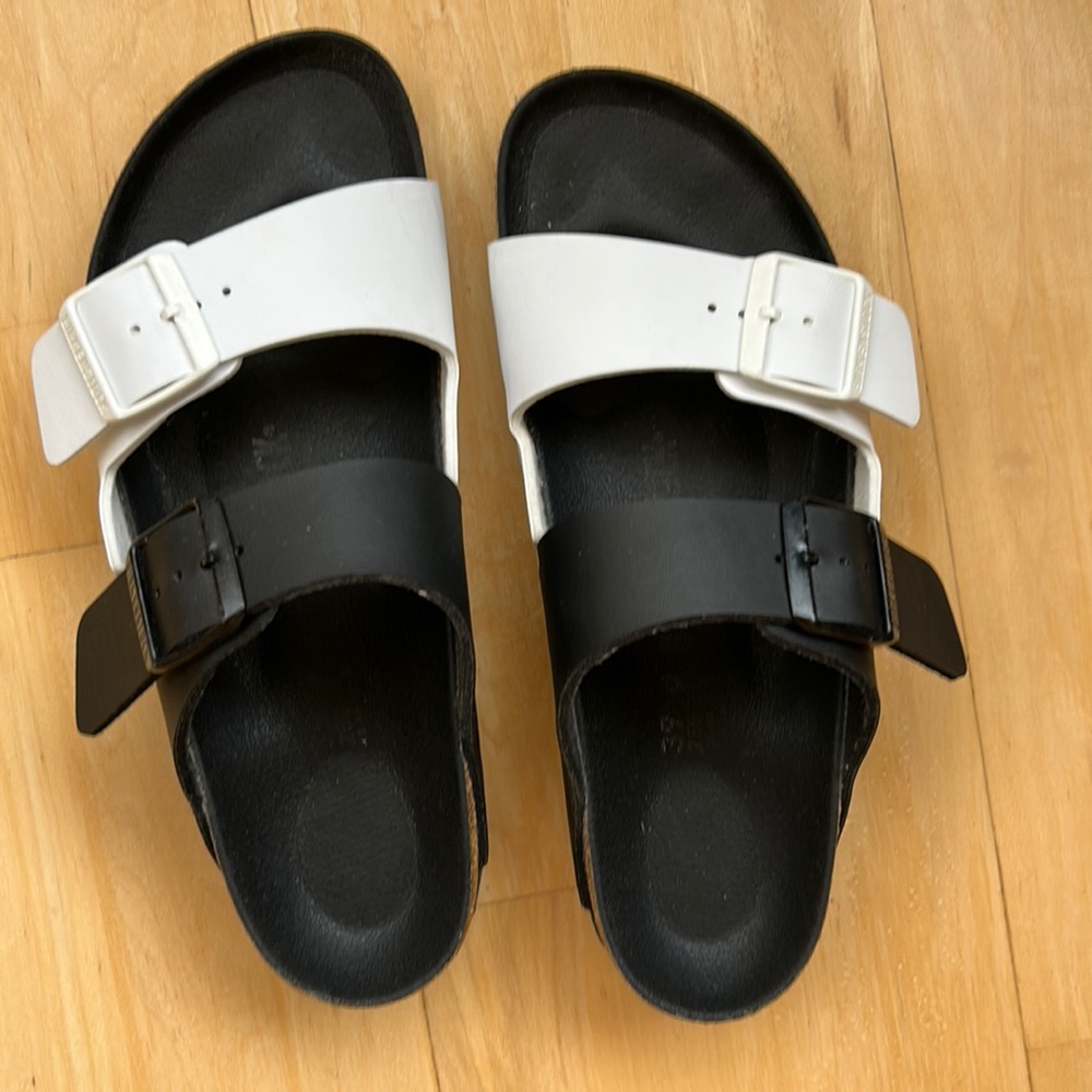 COPY - Birkenstocks, Arizona, black and white